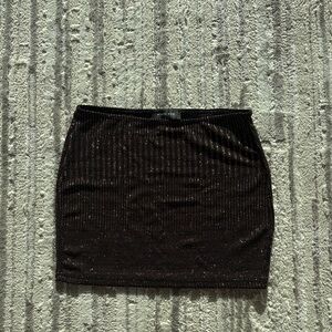 White Fox Boutique Nothing Better Mini Skirt Bronze